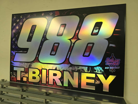 24" x 16" HOLOGRAPHIC DIGITAL PRINTED ROOF SIGN