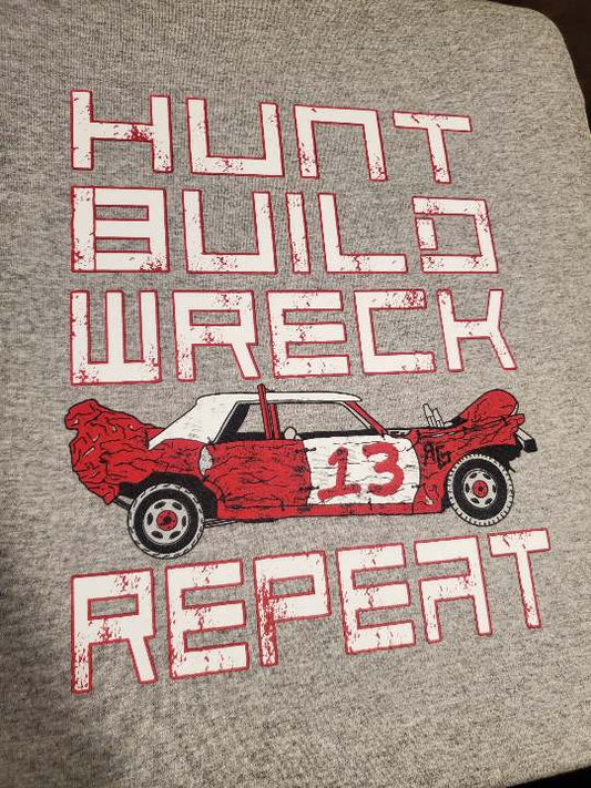 HUNT BUILD WRECK REPEAT Short Sleeve T Shirt